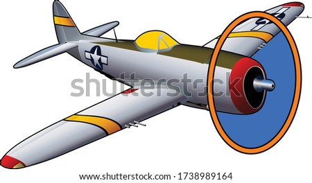 P-47 Thunderbolt World War II American Fighter Airplane