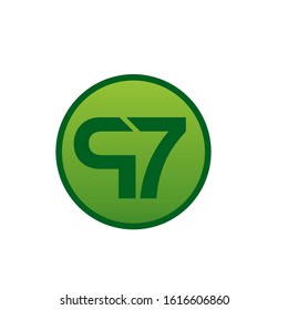 p7 logo design simple modern template