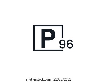 P96, 96P Initial letter logo