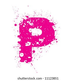 P_splattered_letter