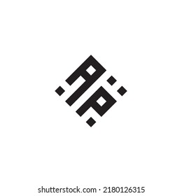 PA abstraktes geometrisches Concept-Logo in hochwertigem professionellem Design, das sich am besten für den Straßenstil eignet