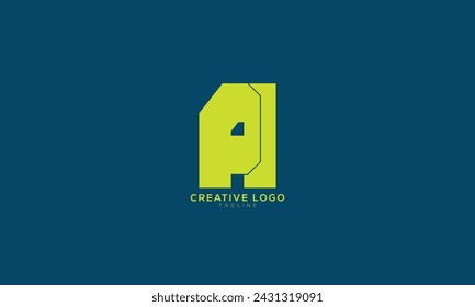 PA AP Abstract initial monogram letter alphabet logo design