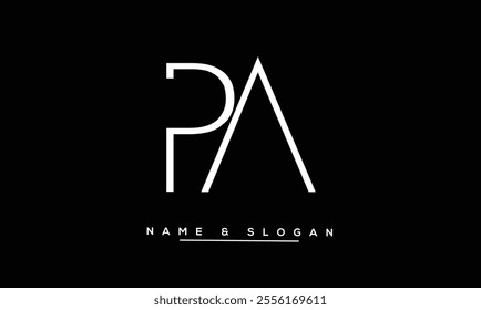 PA, AP Abstract Letters Logo Monogram