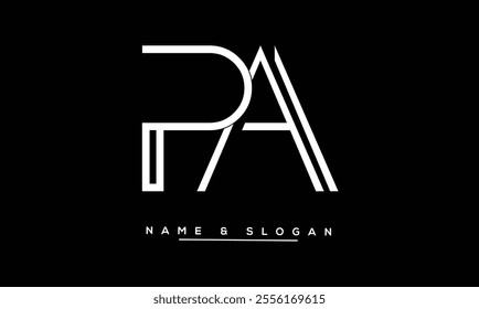 PA, AP Abstract Letters Logo Monogram