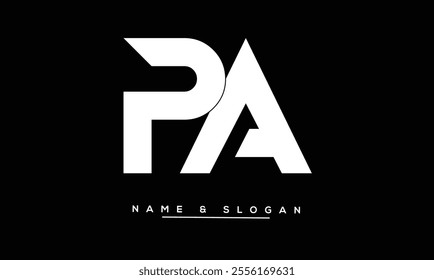 PA, AP Abstract Letters Logo Monogram