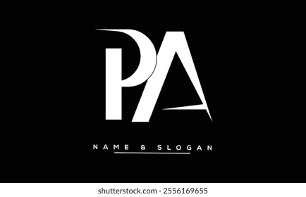 PA, AP Abstract Letters Logo Monogram