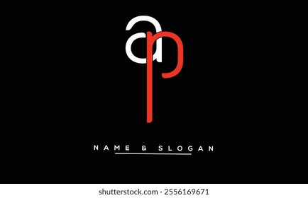 PA, AP Abstract Letters Logo Monogram