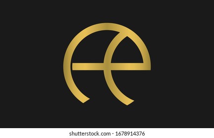 PA, AP Letter Logo Design with Creative Modern Trendy Typography and circle logo.
