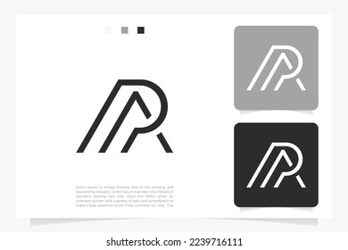 PA or AP letter logo. Unique attractive creative modern initial PA AP A P initial based letter icon logo