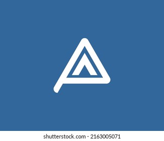 PA AP logo design vector template