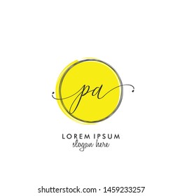 PA Initial beauty monogram logo vector