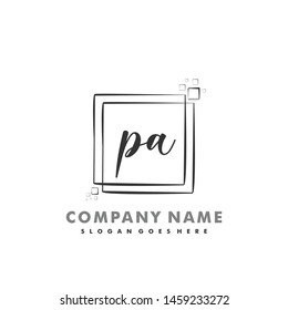 PA Initial beauty monogram logo vector