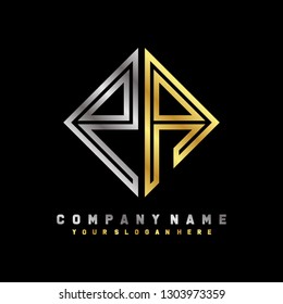 PA initial letter, modern logo design template vector 