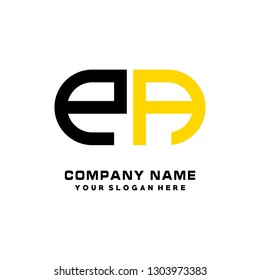 PA initial letter, modern logo design template vector 