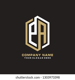 PA initial letter, modern logo design template vector 