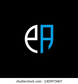 PA initial letter, modern logo design template vector 
