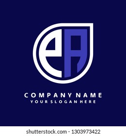 PA initial letter, modern logo design template vector 