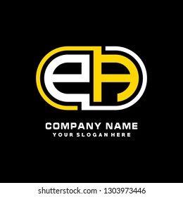PA initial letter, modern logo design template vector 