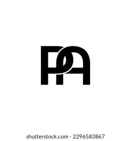 PA initial letter monogram logo