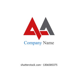PA initial logo Company name colored vector