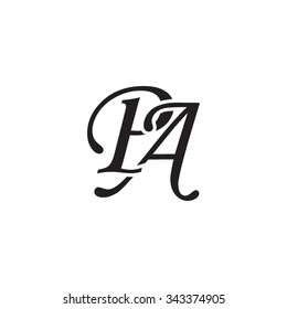 PA initial monogram logo