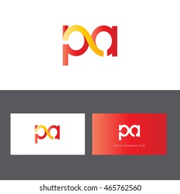 P&A Joint letter logo, Icon vector
