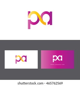 P&A Joint letter logo, Icon vector
