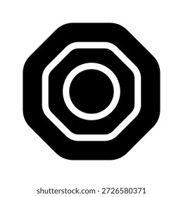 PA Kua Spiegel Symbol Vektorsymbol Design Illustration