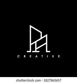 Vektorgrafik für Vektorgrafik der PA-Letter-Vorlage für das erste Logo	
