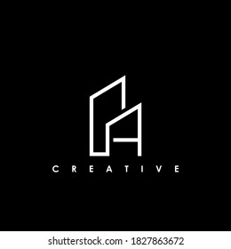 Ilustración de vectores de plantilla de diseño de logotipo inicial de carta PA	
