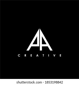 Ilustración de vectores de plantilla de diseño de logotipo inicial de carta PA