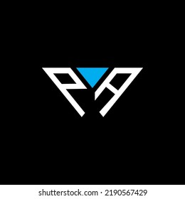 PA letter logo creative design with vector graphic, PA simple and modern logo.