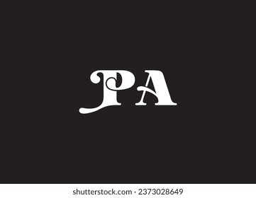 PA letter logo design and initial logo design