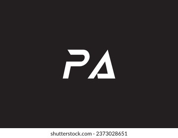 PA letter logo design and initial logo design