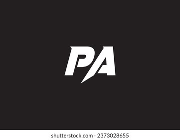 PA letter logo design and initial logo design