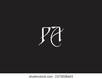 PA letter logo design and initial logo design