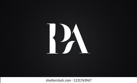 PA Letter Logo Design Template Vector