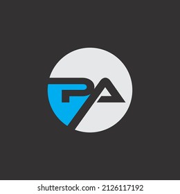 PA Letter Logo Design Template Vector