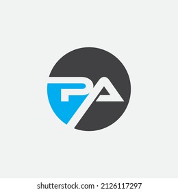 PA Letter Logo Design Template Vector