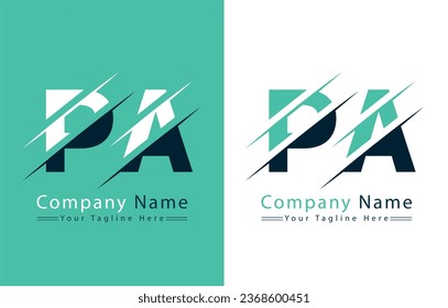 PA Letter Logo Design Template. Vector Logo Illustration