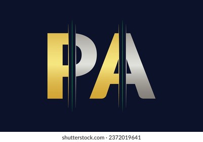 PA Letter Logo Design Vektorvorlage.