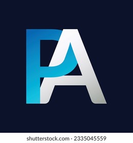 PA Letter Logo Template Illustration Design.
