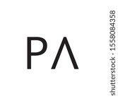 PA letter logo template vector icon design