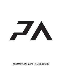 PA letter logo template vector icon design