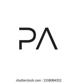 PA letter logo template vector icon design