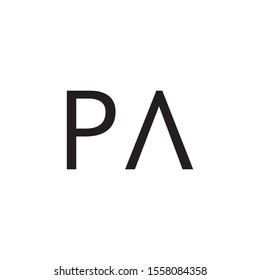PA letter logo template vector icon design
