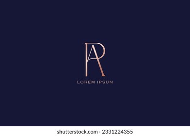 pa letter minimalist brand design line style creative golden wordmark design typography illustration, ap lettering, ap goldeb creative, pa minimalist