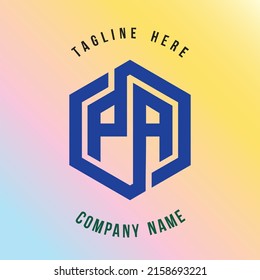 PA lettering logo is simple, easy to understand and authoritative