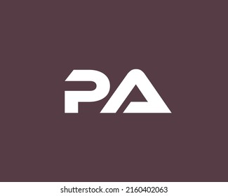 PA-Logo-Design, Vektorgrafik-Vorlage