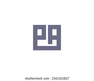 PA logo design vector template